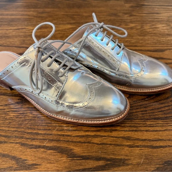Silver Oxford Women's Shoes - Picture 3 of 5